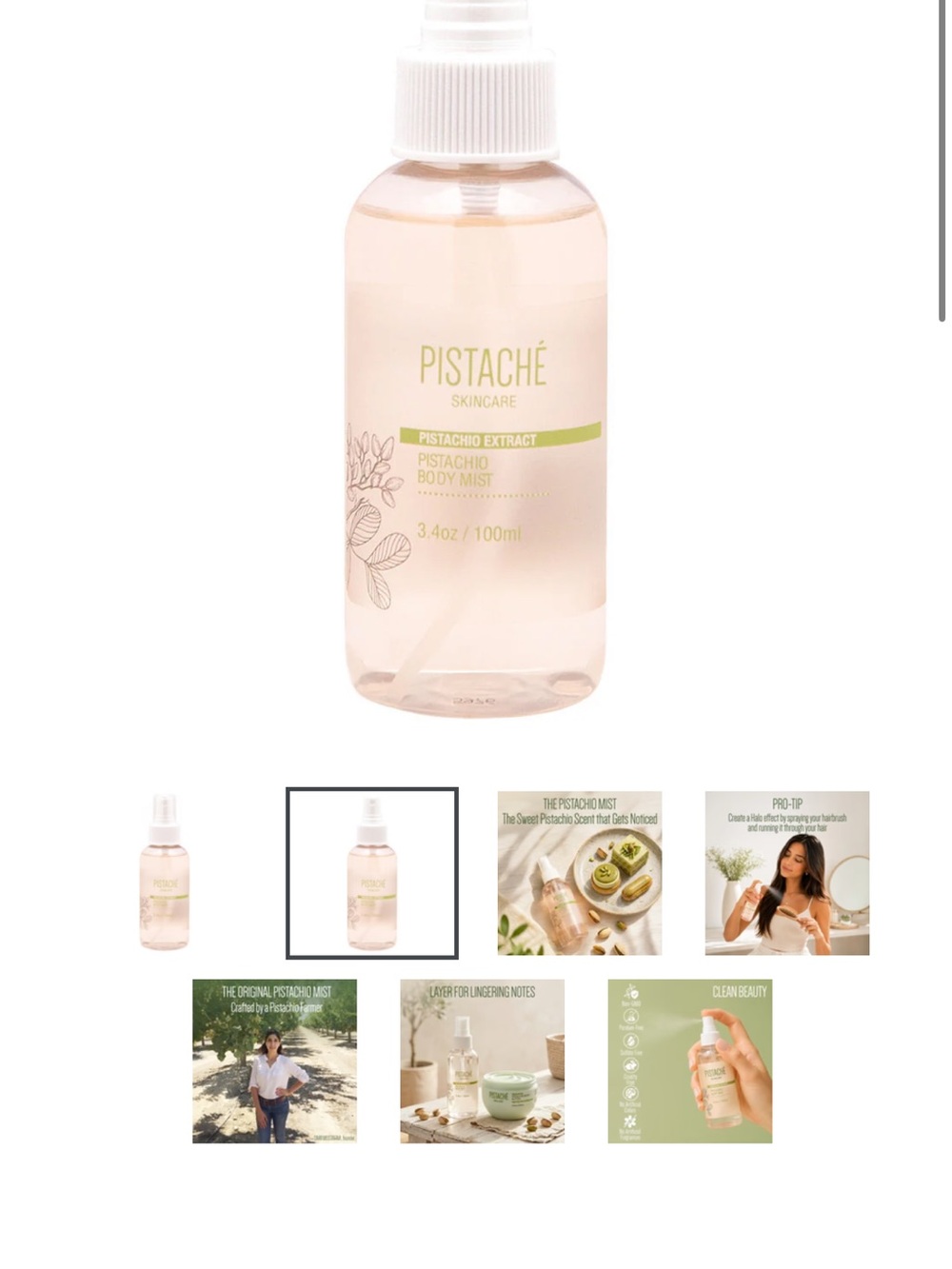 Pistachio Body Mist Spray